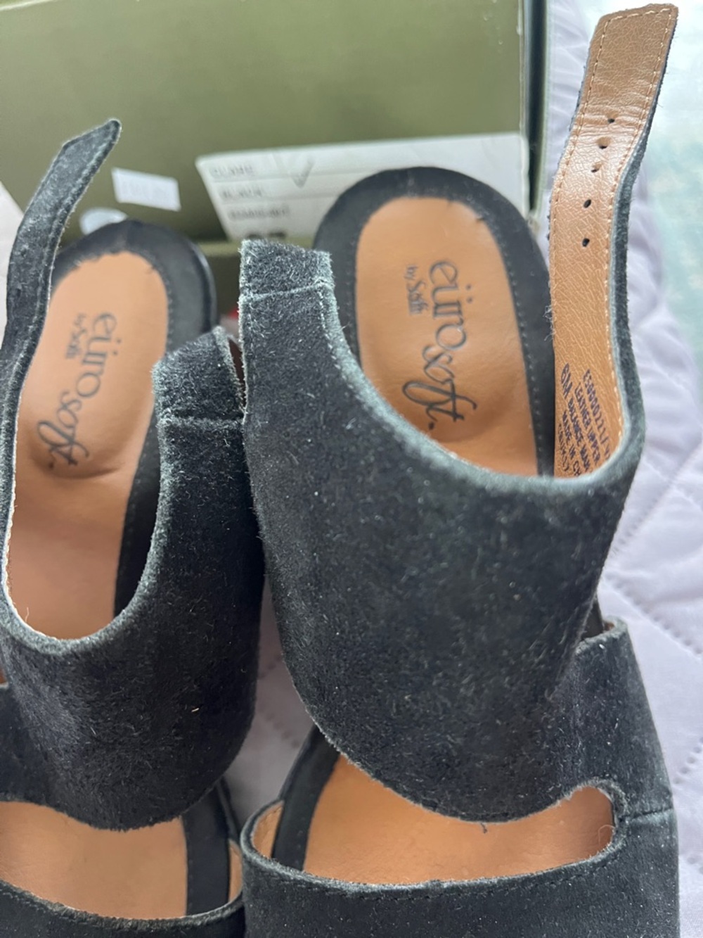 Black Suede Women’s Slingback Sandals
Euro soft by sofft